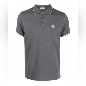 Moncler ⛷️ Piqué Logo-Patch Polo Shirt Men’s XL